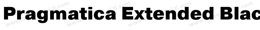 Pragmatica Extended Black字体转换